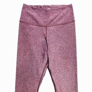 Nike Leggings Womens M Burgundy Dri Fit Ten Less Yoga Heather Ankle